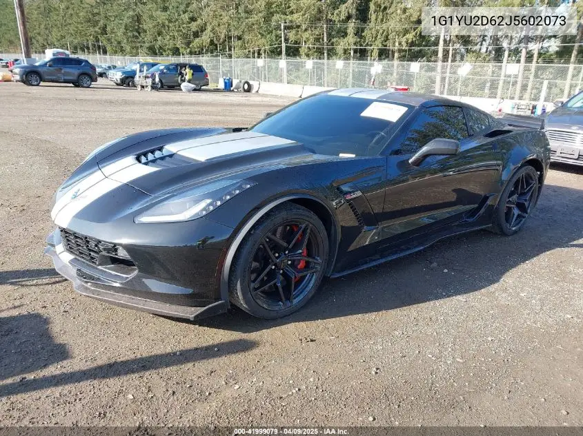 2018 Chevrolet Corvette Z06 VIN: 1G1YU2D62J5602073 Lot: 41999079