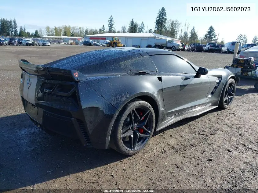 2018 Chevrolet Corvette Z06 VIN: 1G1YU2D62J5602073 Lot: 41999079