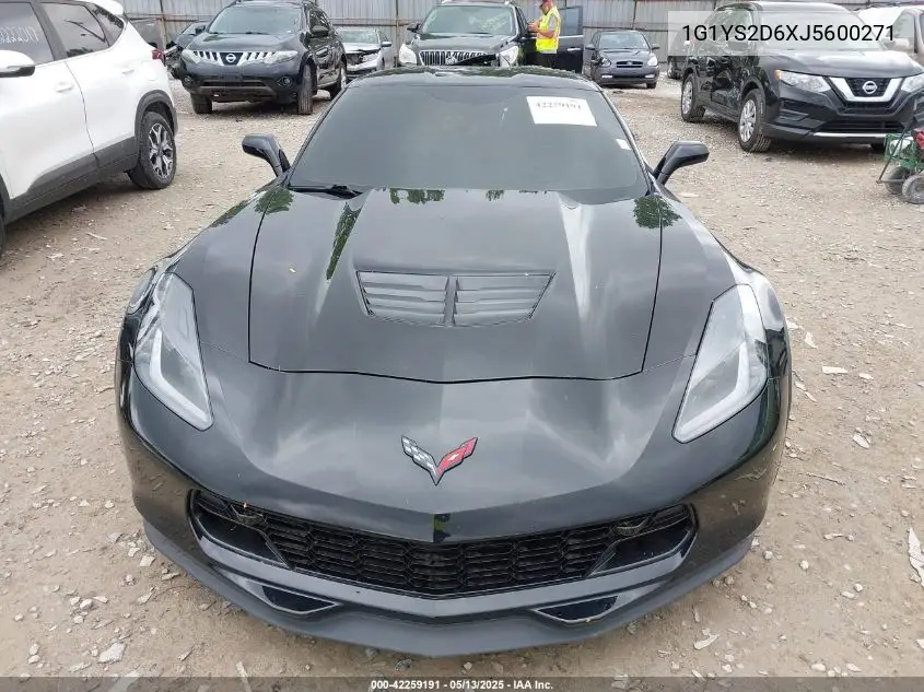 2018 Chevrolet Corvette Z06 VIN: 1G1YS2D6XJ5600271 Lot: 42259191