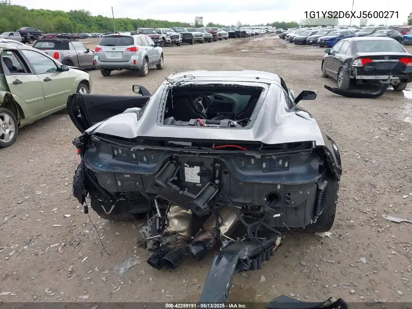2018 Chevrolet Corvette Z06 VIN: 1G1YS2D6XJ5600271 Lot: 42259191