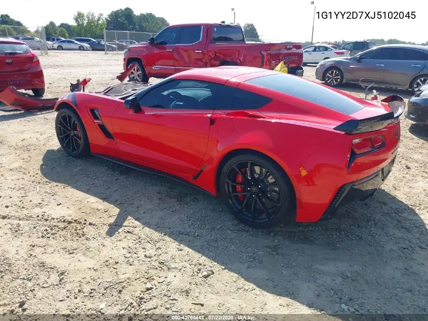 2018 Chevrolet Corvette Grand Sport VIN: 1G1YY2D7XJ5102045 Lot: 42764443