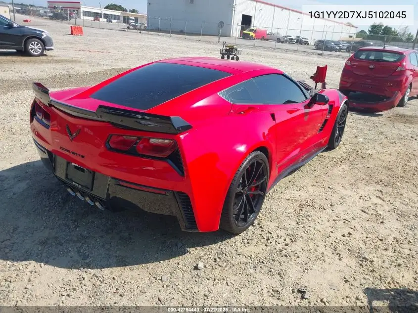 2018 Chevrolet Corvette Grand Sport VIN: 1G1YY2D7XJ5102045 Lot: 42764443
