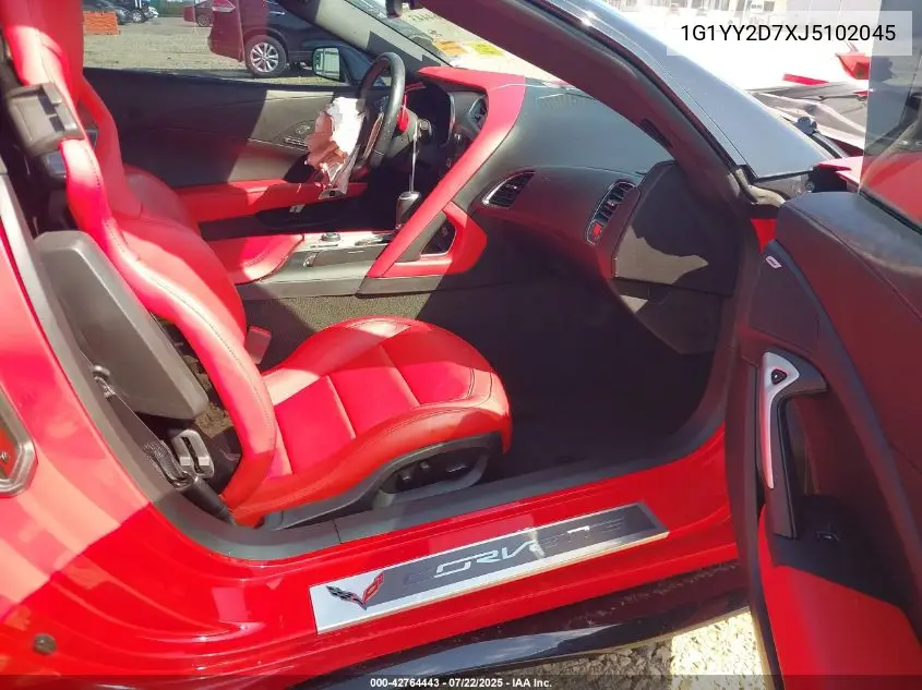 2018 Chevrolet Corvette Grand Sport VIN: 1G1YY2D7XJ5102045 Lot: 42764443