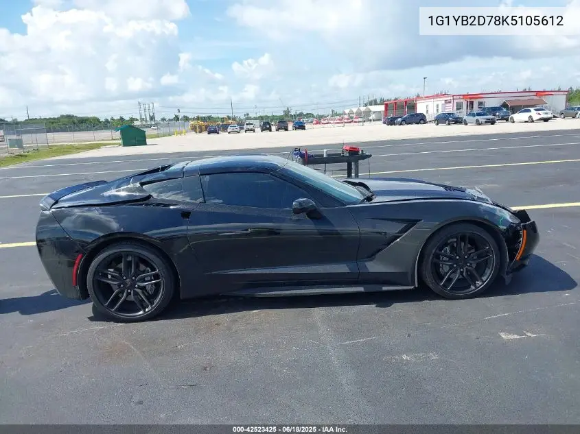 2019 Chevrolet Corvette Stingray VIN: 1G1YB2D78K5105612 Lot: 42523425