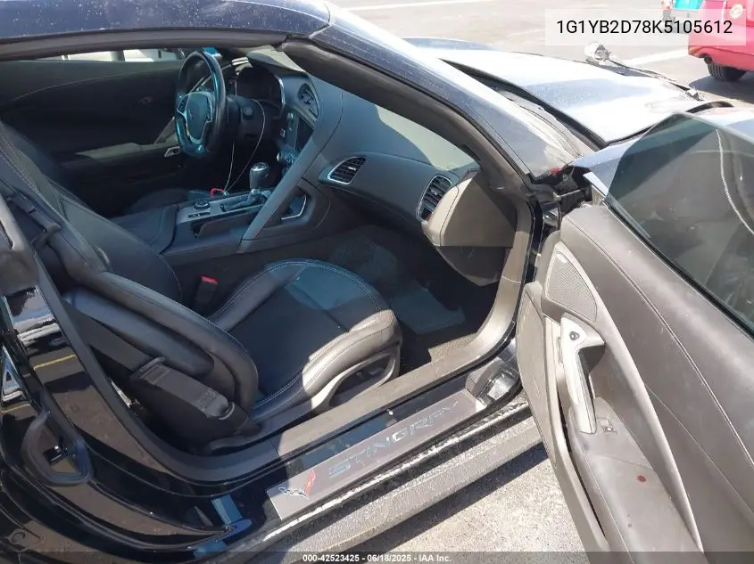 2019 Chevrolet Corvette Stingray VIN: 1G1YB2D78K5105612 Lot: 42523425