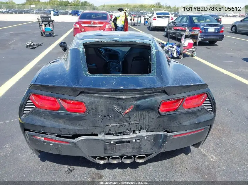 2019 Chevrolet Corvette Stingray VIN: 1G1YB2D78K5105612 Lot: 42523425