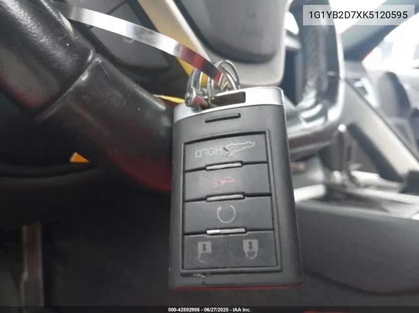 2019 Chevrolet Corvette Stingray VIN: 1G1YB2D7XK5120595 Lot: 42592986