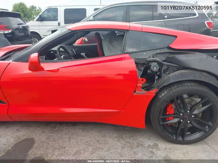 2019 Chevrolet Corvette Stingray VIN: 1G1YB2D7XK5120595 Lot: 42592986