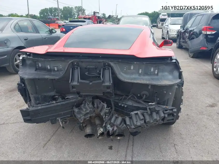 2019 Chevrolet Corvette Stingray VIN: 1G1YB2D7XK5120595 Lot: 42592986