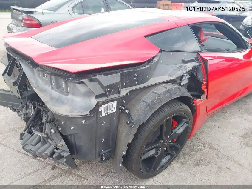 2019 Chevrolet Corvette Stingray VIN: 1G1YB2D7XK5120595 Lot: 42592986