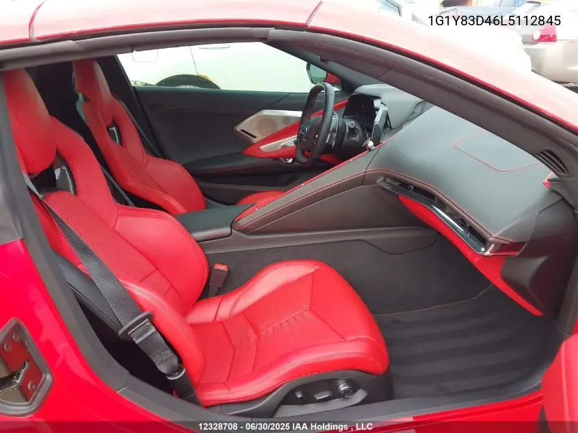 2020 Chevrolet Corvette VIN: 1G1Y83D46L5112845 Lot: 12328708