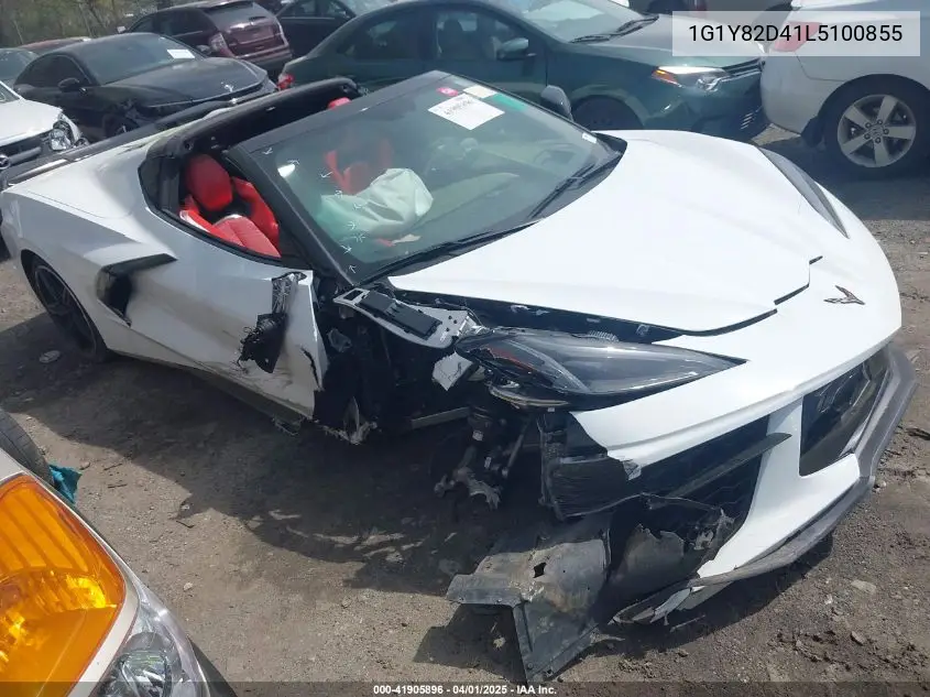 2020 Chevrolet Corvette Stingray Rwd 3Lt VIN: 1G1Y82D41L5100855 Lot: 41905896