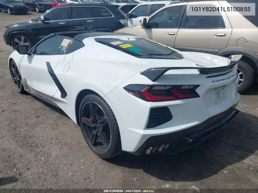 2020 Chevrolet Corvette Stingray Rwd 3Lt VIN: 1G1Y82D41L5100855 Lot: 41905896