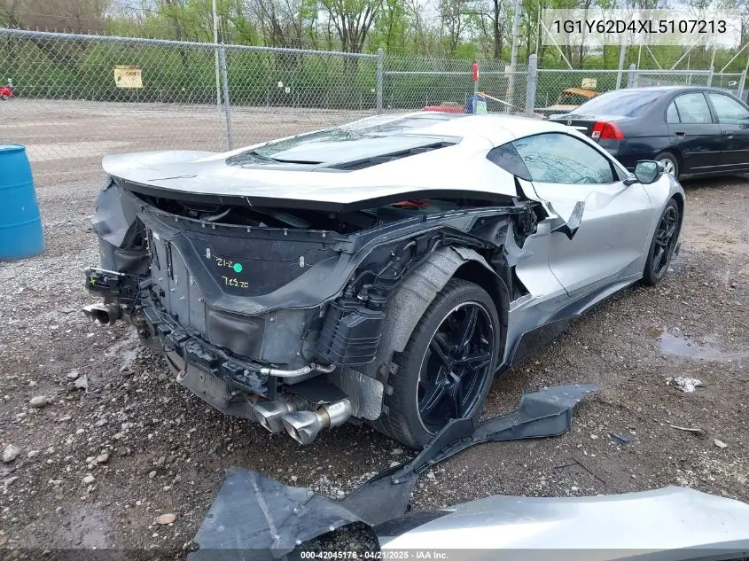 2020 Chevrolet Corvette Stingray Rwd 1Lt VIN: 1G1Y62D4XL5107213 Lot: 42045176