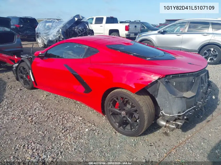 2020 Chevrolet Corvette Stingray Rwd 3Lt VIN: 1G1Y82D41L5107109 Lot: 42170164