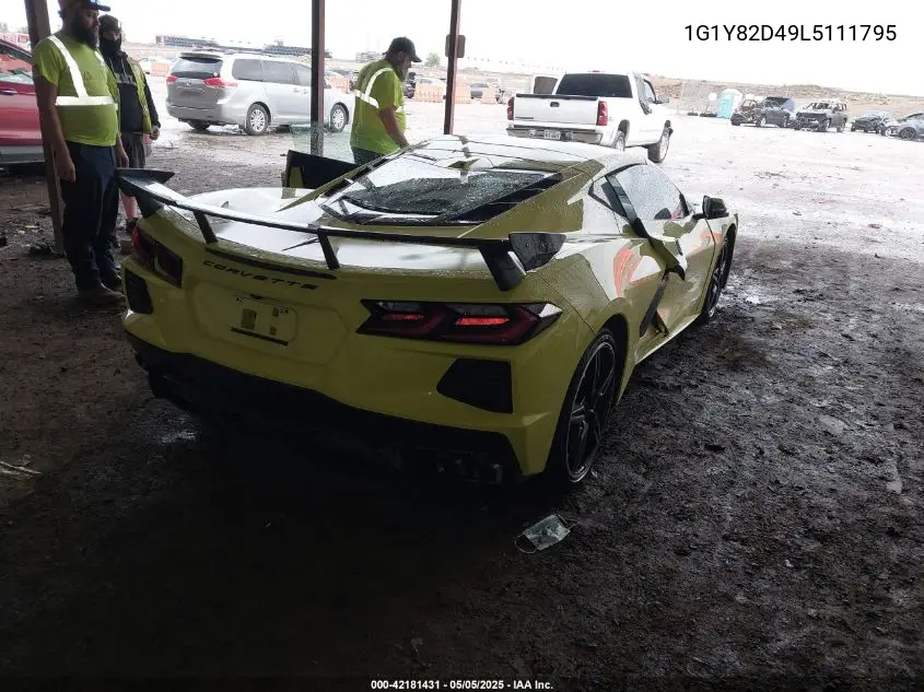 2020 Chevrolet Corvette Stingray Rwd 3Lt VIN: 1G1Y82D49L5111795 Lot: 42181431