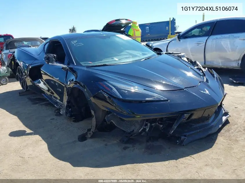 2020 Chevrolet Corvette Stingray Rwd 2Lt VIN: 1G1Y72D4XL5106074 Lot: 42237999