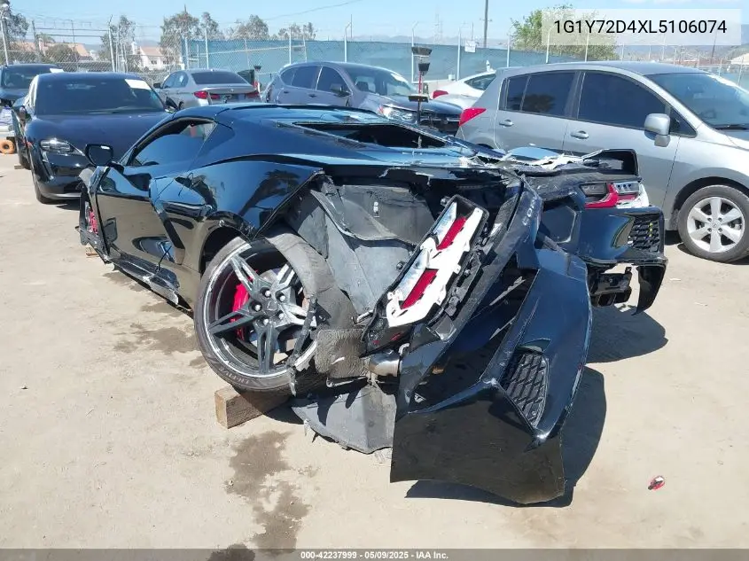 2020 Chevrolet Corvette Stingray Rwd 2Lt VIN: 1G1Y72D4XL5106074 Lot: 42237999