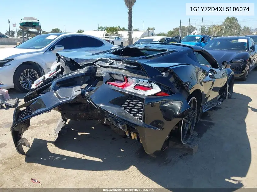 2020 Chevrolet Corvette Stingray Rwd 2Lt VIN: 1G1Y72D4XL5106074 Lot: 42237999