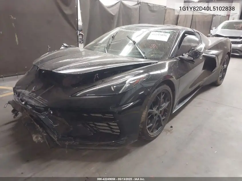 2020 Chevrolet Corvette Rwd 3Lt VIN: 1G1Y82D40L5102838 Lot: 42249056
