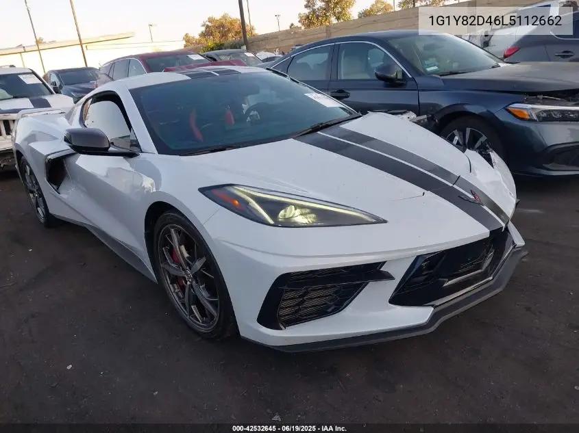 2020 Chevrolet Corvette Stingray Rwd 3Lt VIN: 1G1Y82D46L5112662 Lot: 42532645