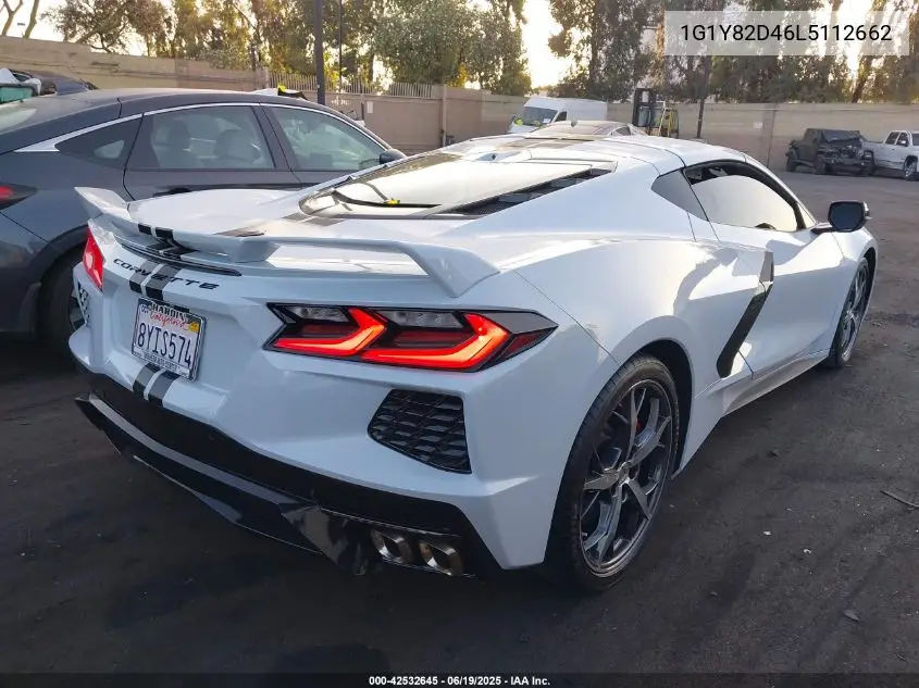2020 Chevrolet Corvette Stingray Rwd 3Lt VIN: 1G1Y82D46L5112662 Lot: 42532645