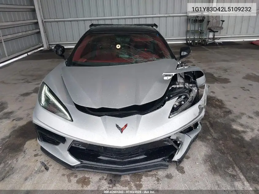 2020 Chevrolet Corvette Stingray Rwd 3Lt VIN: 1G1Y83D42L5109232 Lot: 42651243