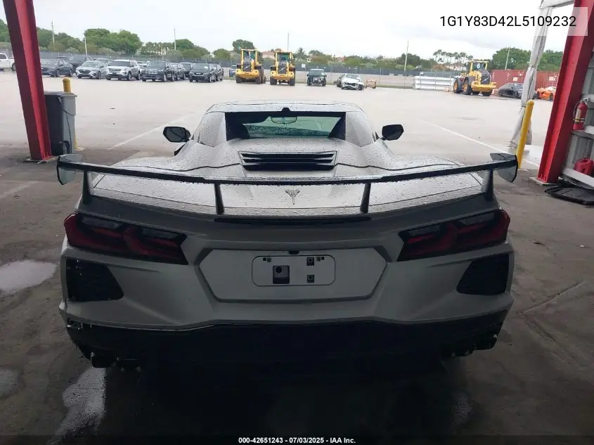 2020 Chevrolet Corvette Stingray Rwd 3Lt VIN: 1G1Y83D42L5109232 Lot: 42651243