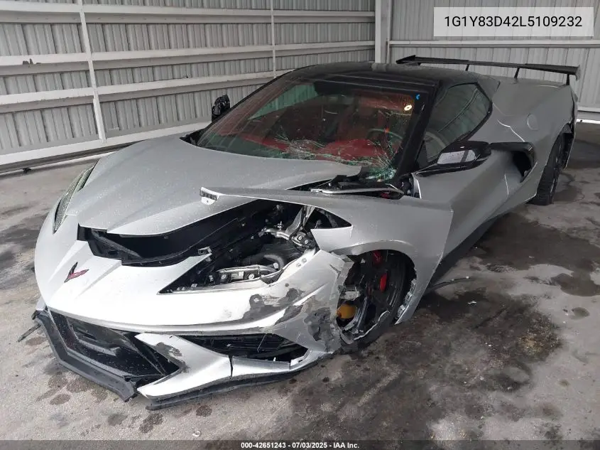 2020 Chevrolet Corvette Stingray Rwd 3Lt VIN: 1G1Y83D42L5109232 Lot: 42651243