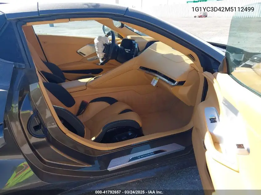 2021 Chevrolet Corvette Stingray VIN: 1G1YC3D42M5112499 Lot: 41792657