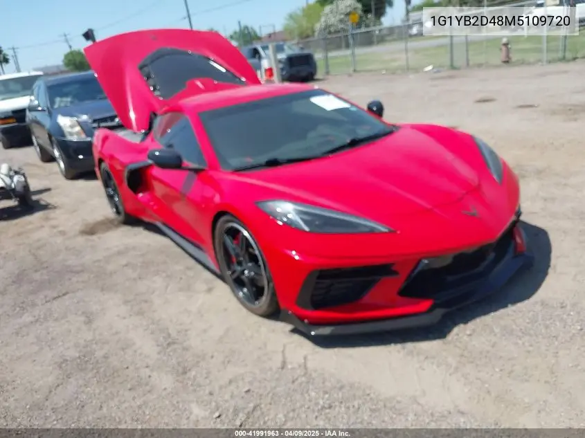 2021 Chevrolet Corvette Stingray Rwd 2Lt VIN: 1G1YB2D48M5109720 Lot: 41991963