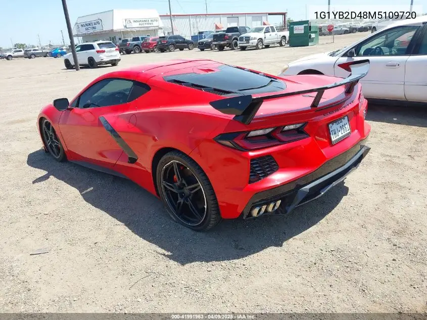 2021 Chevrolet Corvette Stingray Rwd 2Lt VIN: 1G1YB2D48M5109720 Lot: 41991963