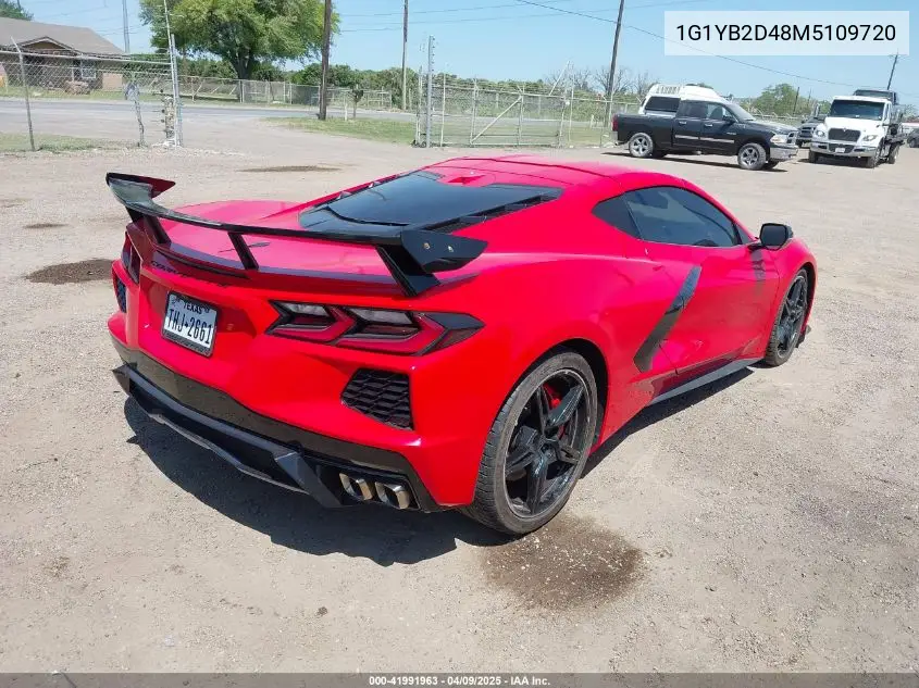 2021 Chevrolet Corvette Stingray Rwd 2Lt VIN: 1G1YB2D48M5109720 Lot: 41991963