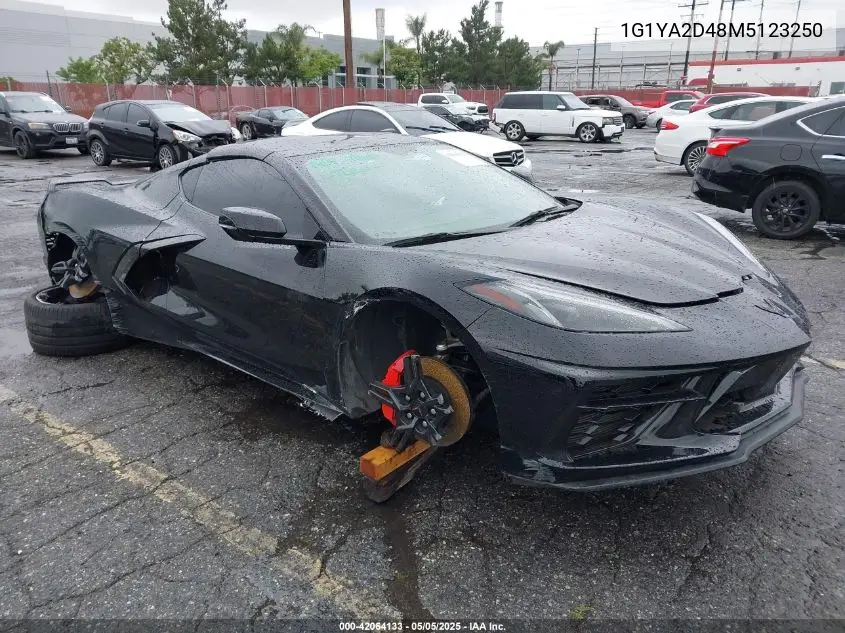 2021 Chevrolet Corvette Stingray Rwd 1Lt VIN: 1G1YA2D48M5123250 Lot: 42064133
