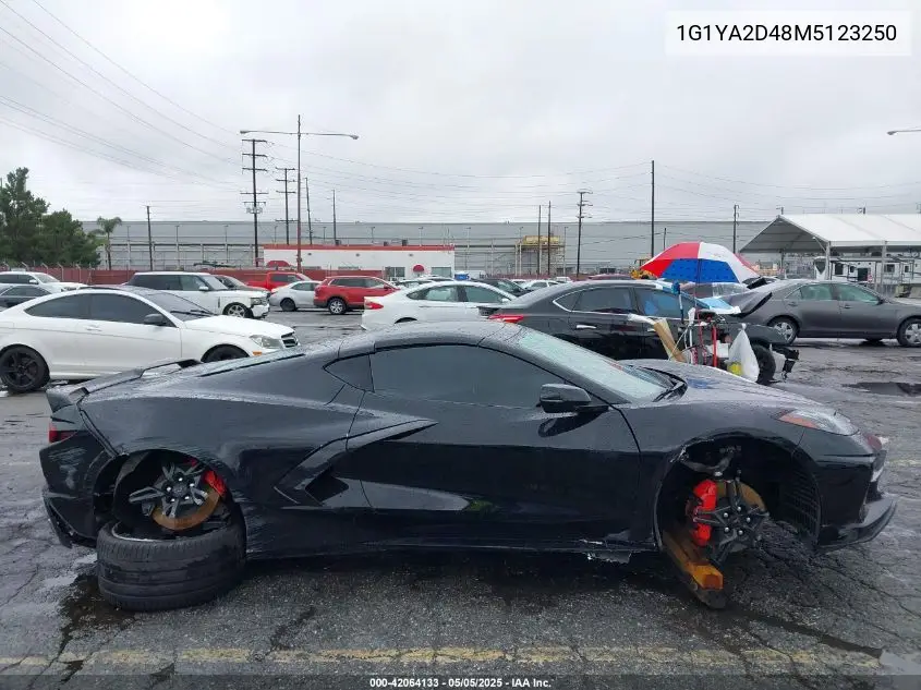 2021 Chevrolet Corvette Stingray Rwd 1Lt VIN: 1G1YA2D48M5123250 Lot: 42064133