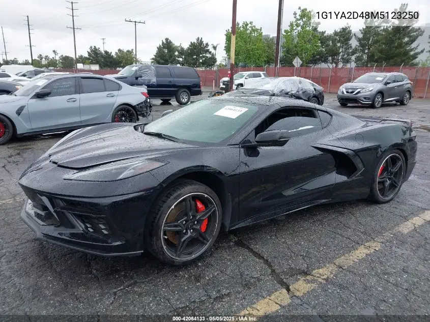 2021 Chevrolet Corvette Stingray Rwd 1Lt VIN: 1G1YA2D48M5123250 Lot: 42064133