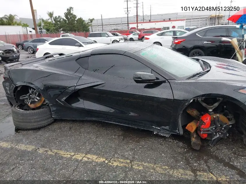 2021 Chevrolet Corvette Stingray Rwd 1Lt VIN: 1G1YA2D48M5123250 Lot: 42064133