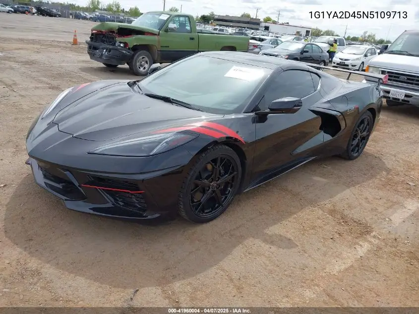 2022 Chevrolet Corvette Stingray Rwd 1Lt VIN: 1G1YA2D45N5109713 Lot: 41960004