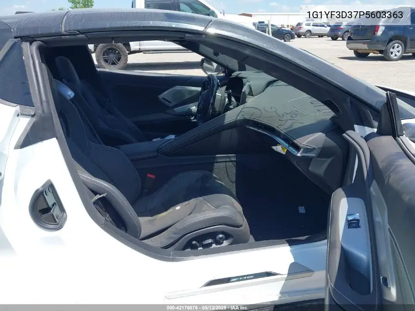 2023 Chevrolet Corvette Rwd 3Lz VIN: 1G1YF3D37P5603363 Lot: 42176876
