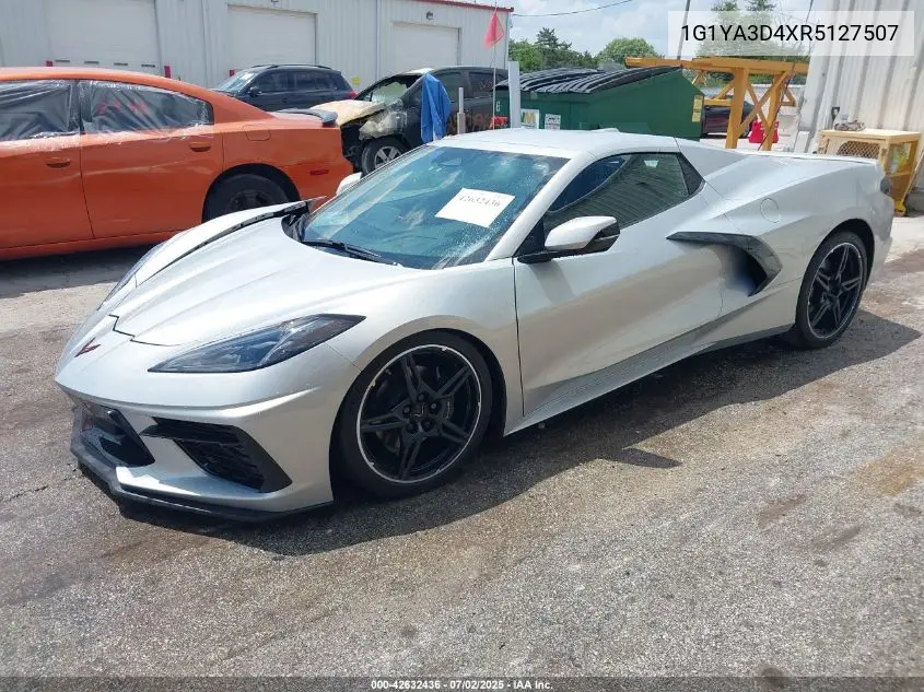 2024 Chevrolet Corvette Stingray Rwd 1Lt VIN: 1G1YA3D4XR5127507 Lot: 42632436
