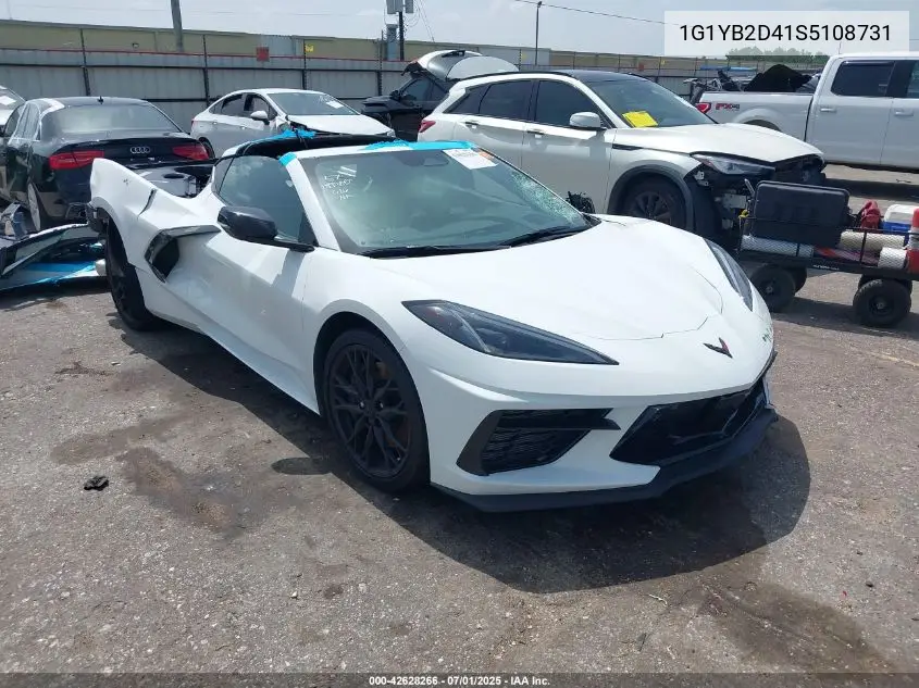 2025 Chevrolet Corvette Rwd 2Lt VIN: 1G1YB2D41S5108731 Lot: 42628266