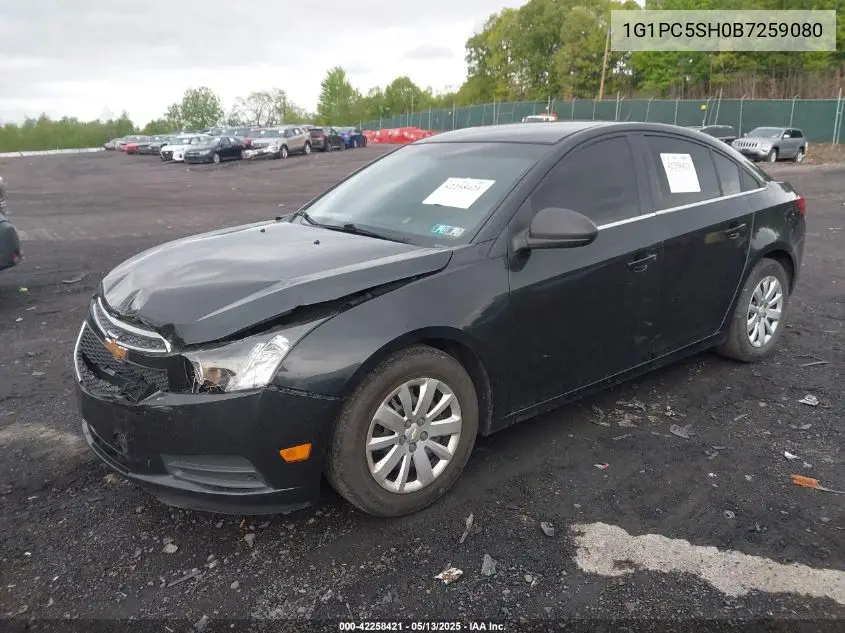 2011 Chevrolet Cruze Ls VIN: 1G1PC5SH0B7259080 Lot: 42258421
