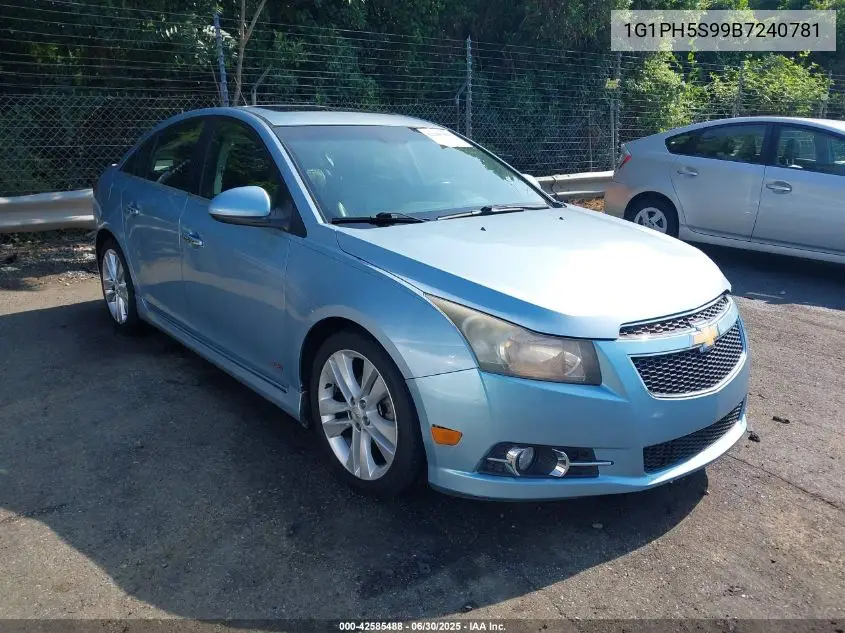 2011 Chevrolet Cruze Ltz VIN: 1G1PH5S99B7240781 Lot: 42585488