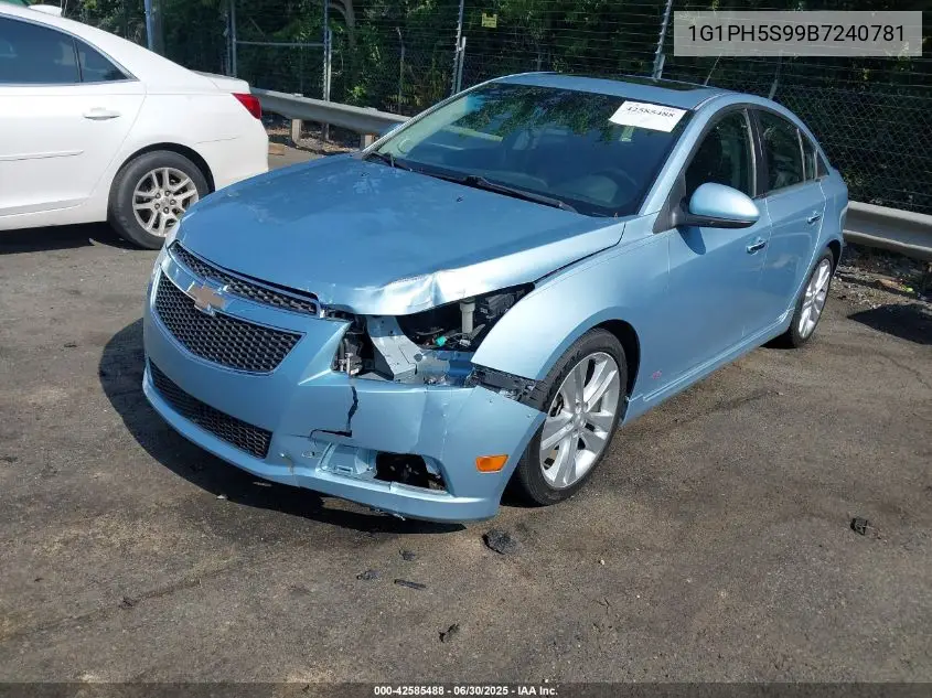 2011 Chevrolet Cruze Ltz VIN: 1G1PH5S99B7240781 Lot: 42585488