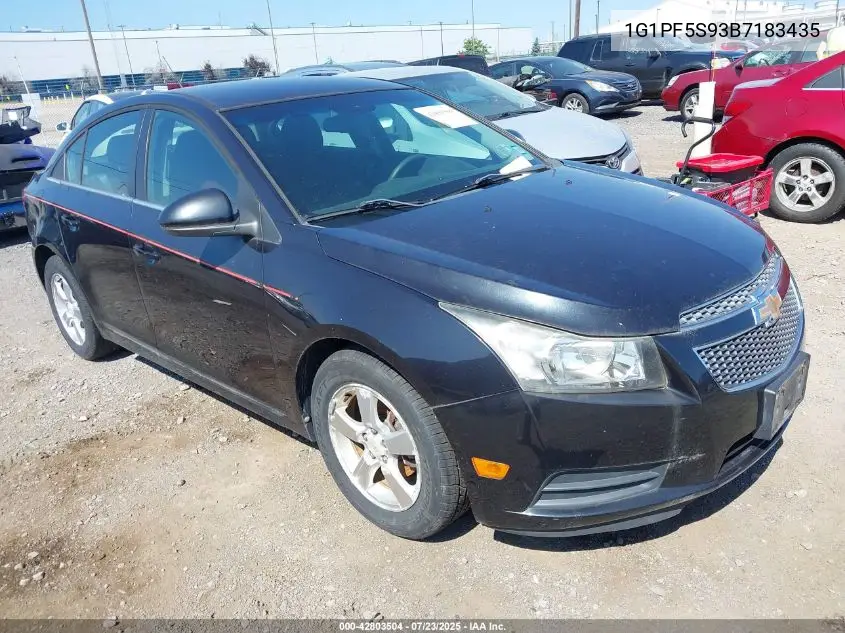 2011 Chevrolet Cruze 1Lt VIN: 1G1PF5S93B7183435 Lot: 42803504