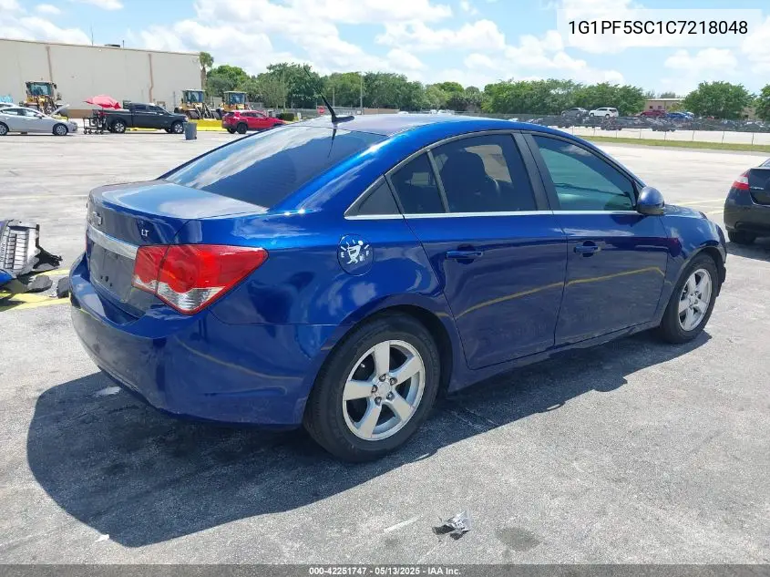 2012 Chevrolet Cruze 1Lt VIN: 1G1PF5SC1C7218048 Lot: 42251747