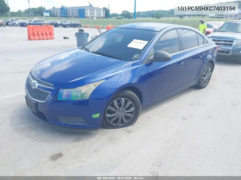 2012 Chevrolet Cruze Ls VIN: 1G1PC5SHXC7403154 Lot: 42623022