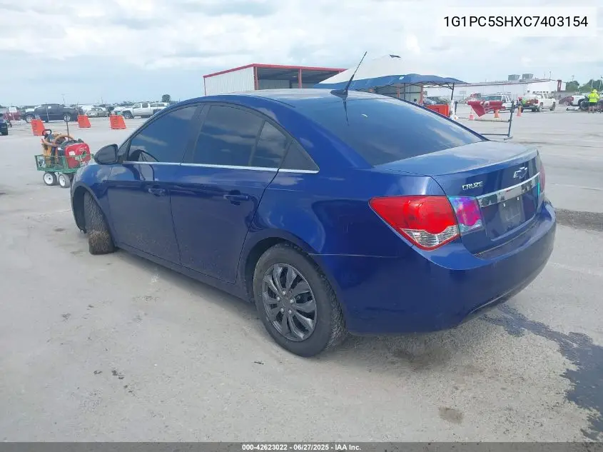 2012 Chevrolet Cruze Ls VIN: 1G1PC5SHXC7403154 Lot: 42623022