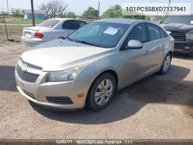 2013 Chevrolet Cruze VIN: 1G1PC5SBXD7137941 Lot: 12282771