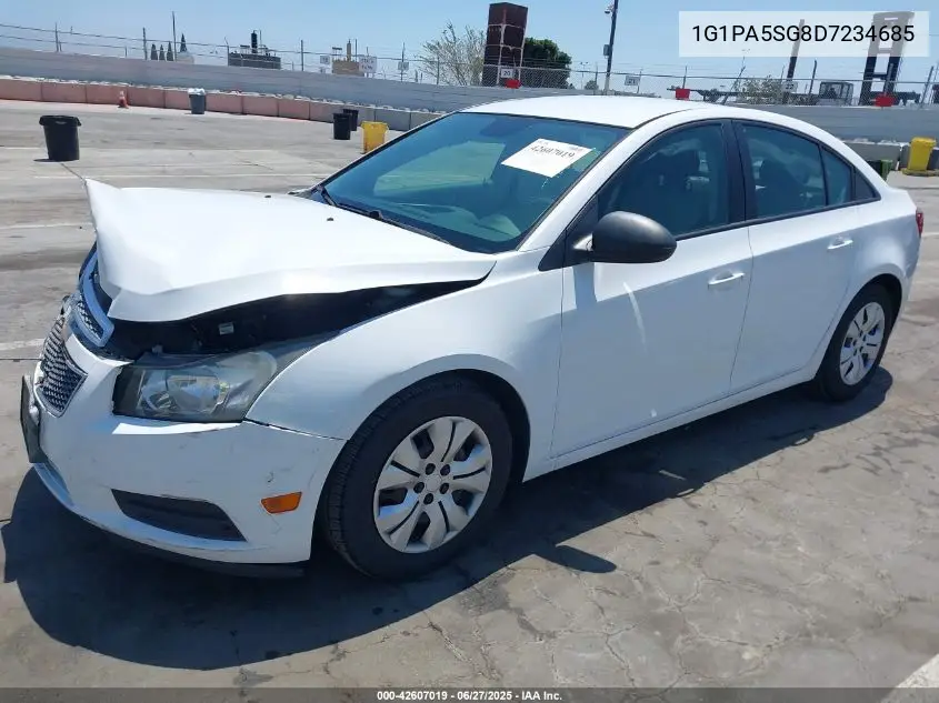 2013 Chevrolet Cruze Ls Auto VIN: 1G1PA5SG8D7234685 Lot: 42607019